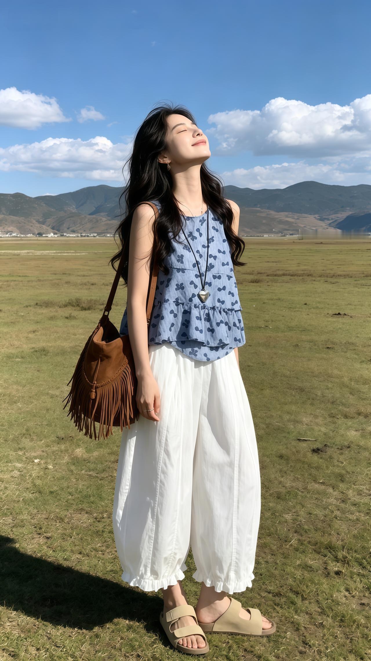 少女感夏日ootd 分享夏季韩系穿搭 夏日穿搭主打松弛感 舒适透气又凉快 穿搭