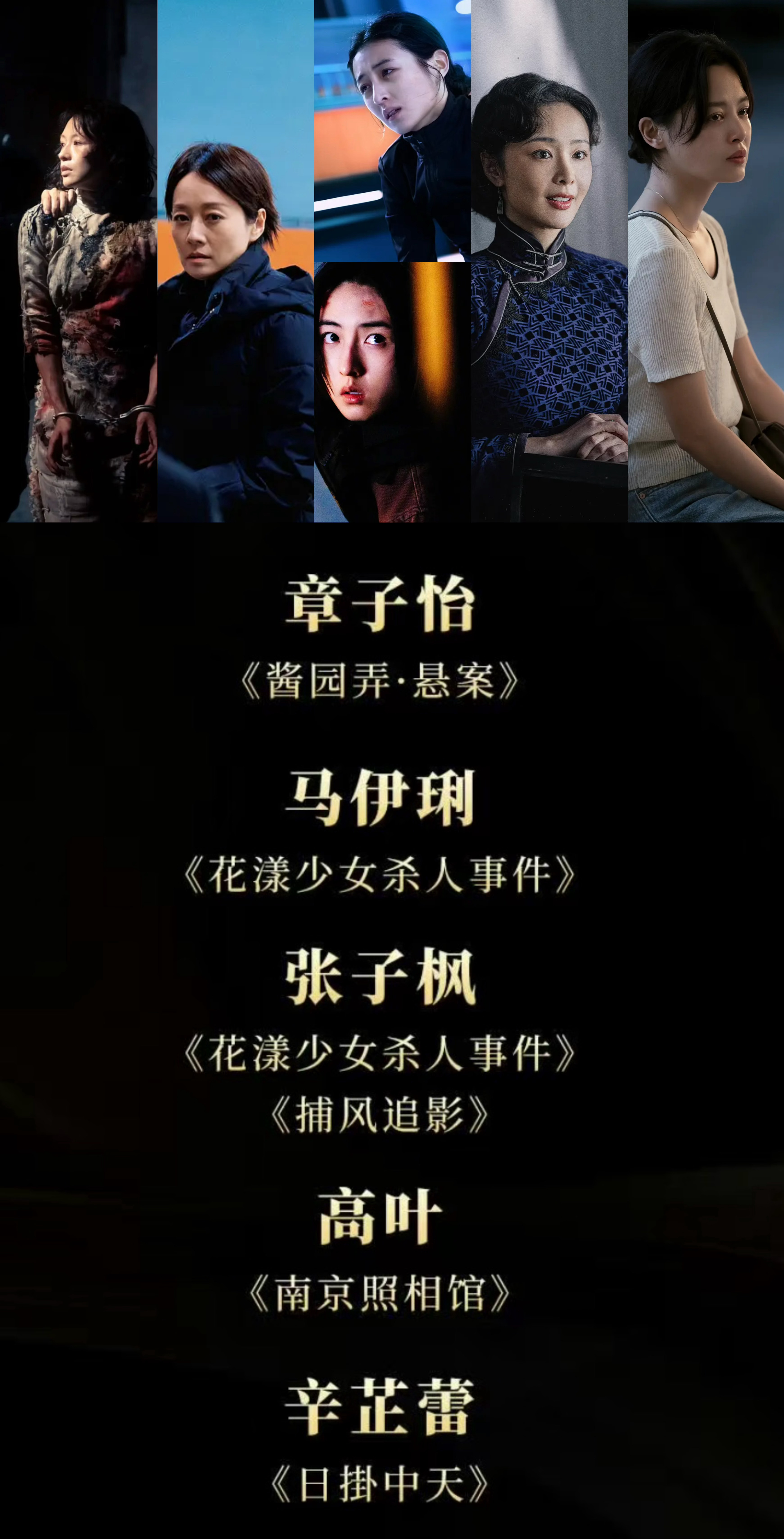 导协2025年度荣誉提名名单公布，年度女演员竞争激烈，章子怡、辛芷蕾、张子枫将角