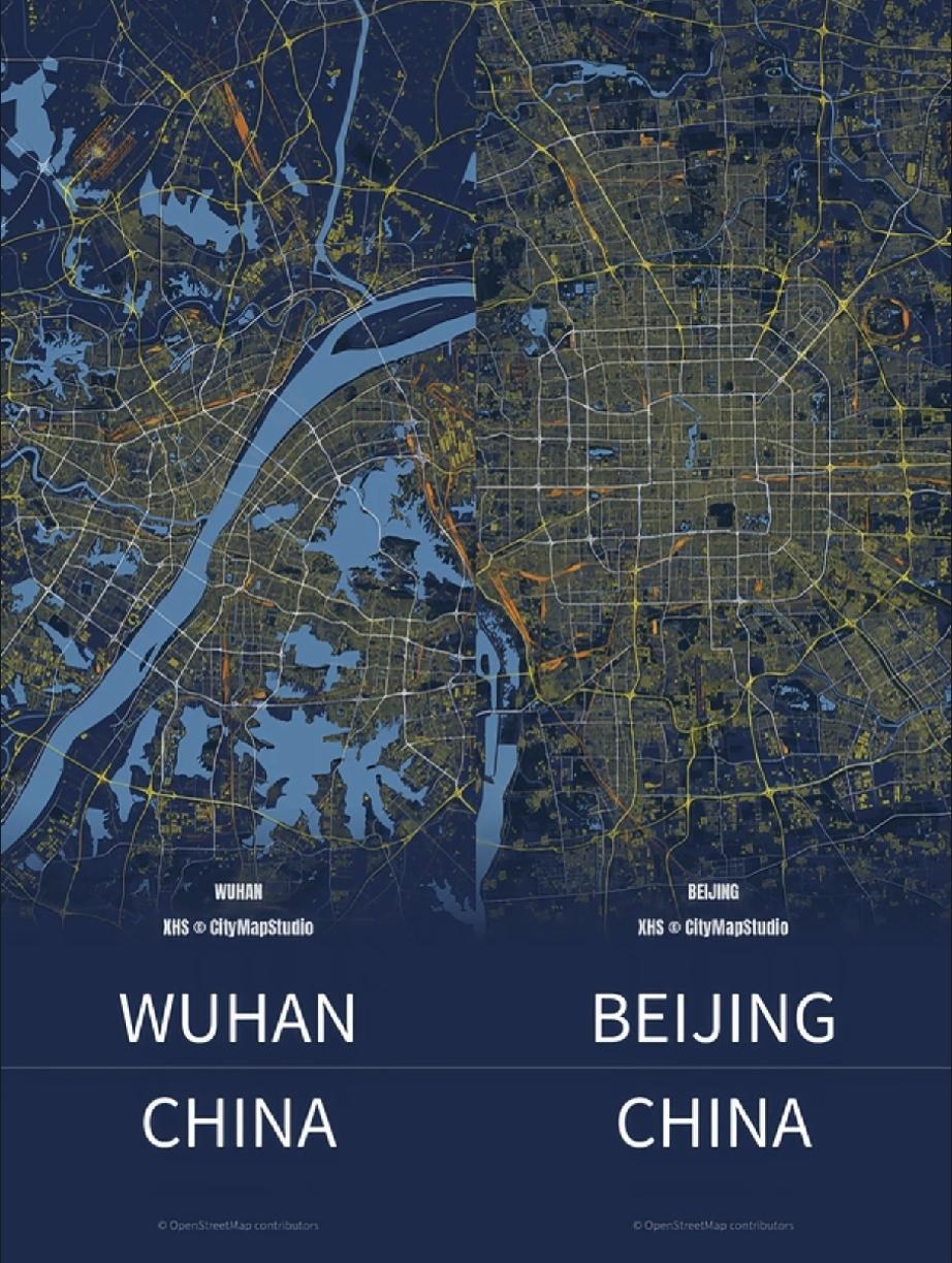 武汉三环跟北京五环差不多，五环跟北京六环差不多大。但北边距离孝感黄冈，东边鄂州，