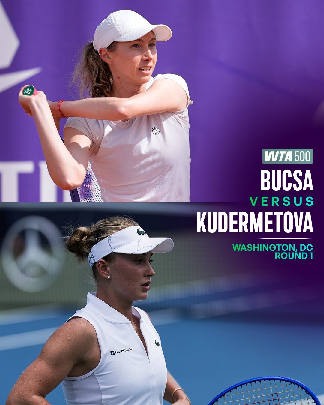 WTA500 华盛顿站进入第二比赛日今天你会关注哪些对决呢？ 
