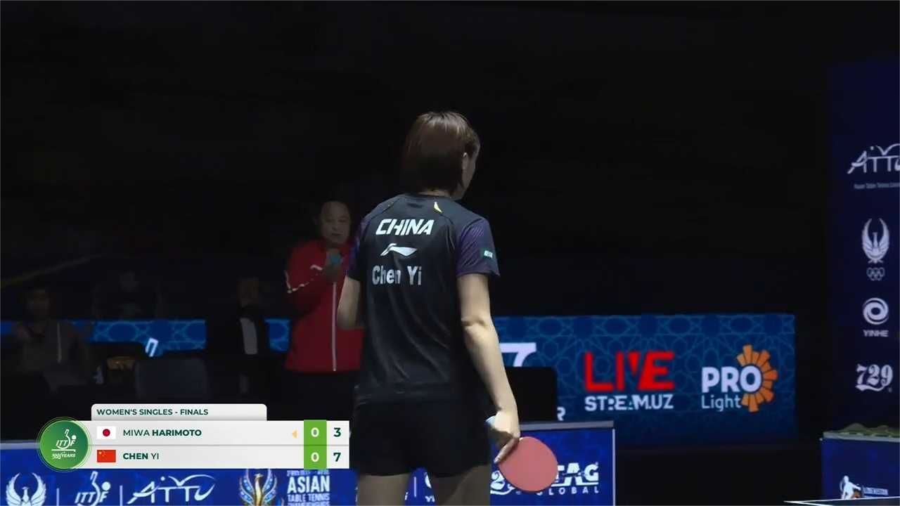 太强!还原陈熠3-0打爆张本美和夺亚锦赛女单冠军全过程,全场沸腾