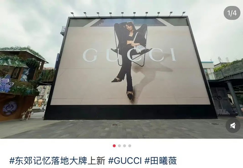 田曦薇Gucci大地广 