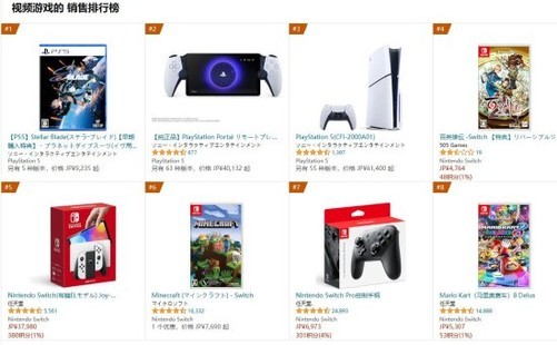 PS5独占神作《剑星》荣登日本销量榜第一