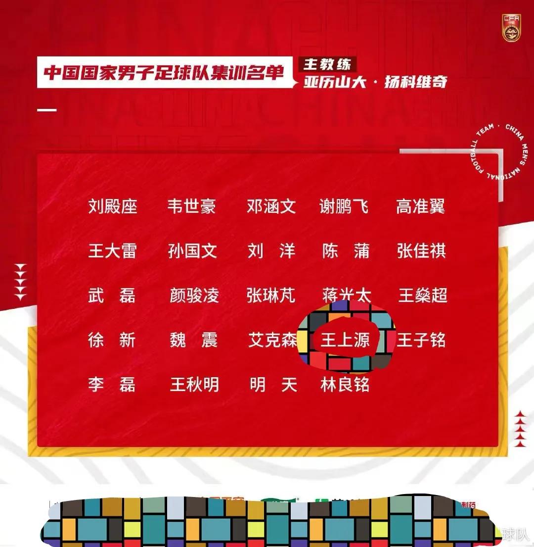 上次王上源在国家队穿10号，王大将军再次入选国家队，不知道这次号码是几号。王大将