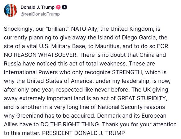 阿川又盯上毛里求斯了……

毛里求斯是美国印度洋最重要军事基地迭戈加西亚所在地。