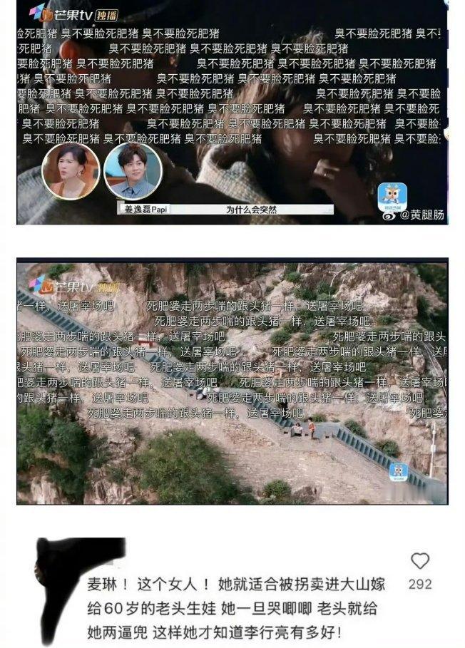 再见爱人的弹幕都是骂麦琳的，网友看的真够真情实感的 