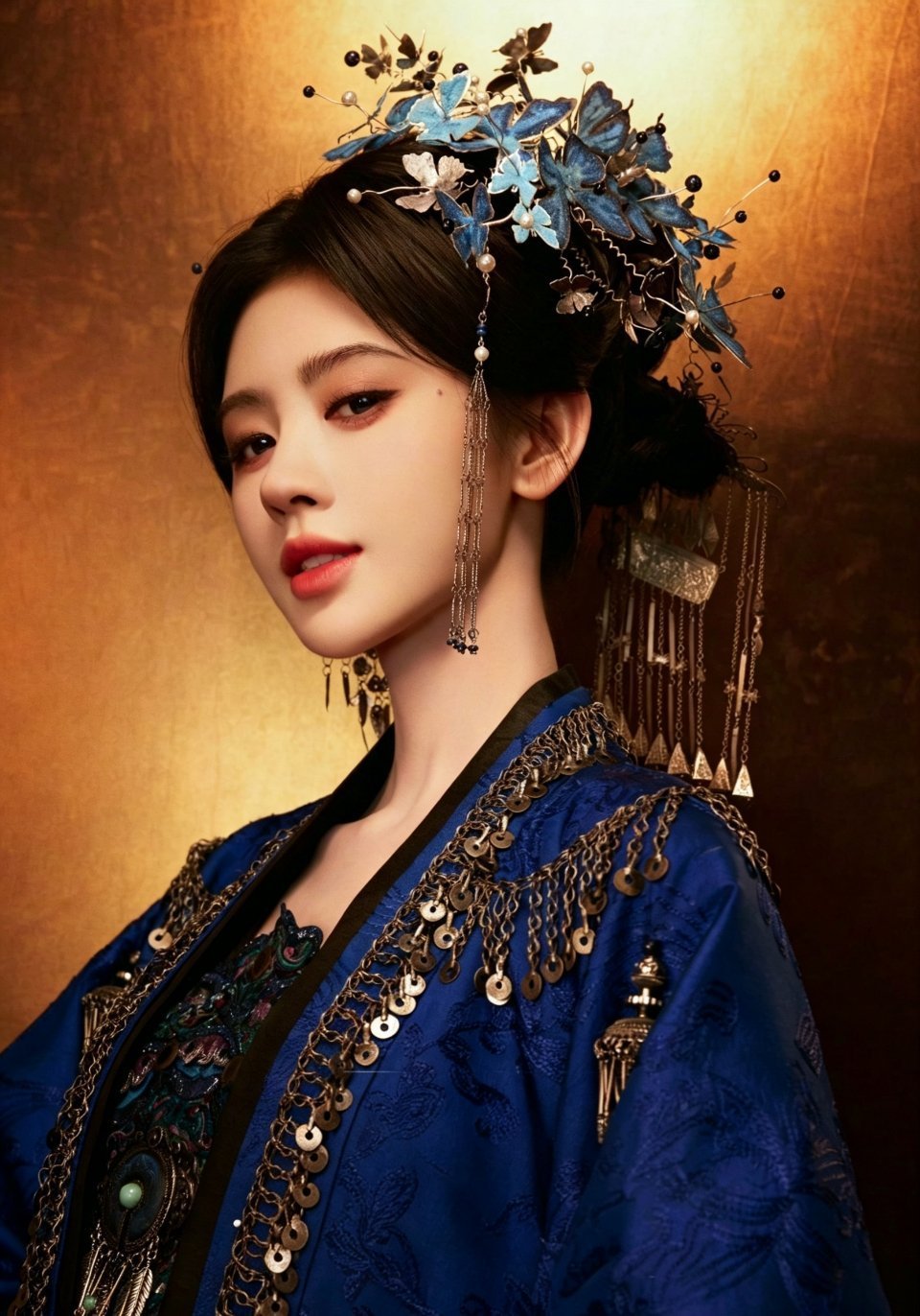 田曦薇来看看美女，洗洗眼
