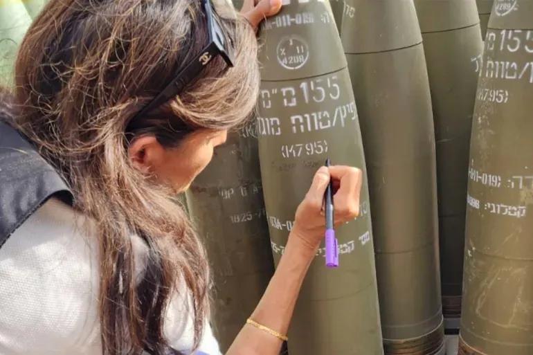 社交媒体和以色列媒体上流传的图片显示，前共和党总统候选人尼基·黑利（Nikki 