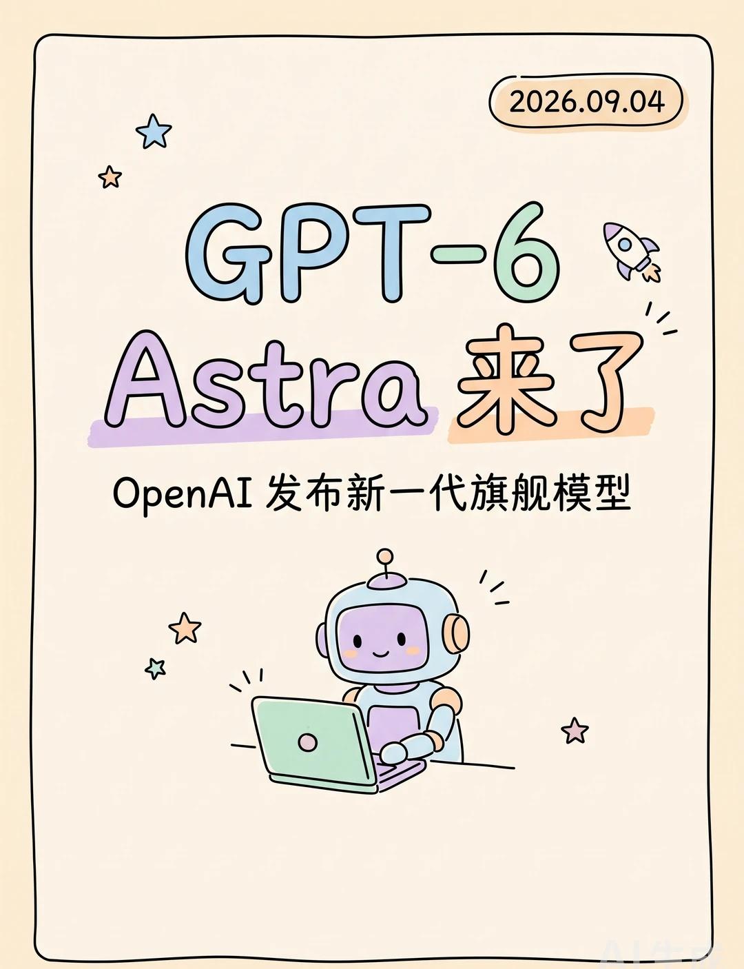 GPT-6 Astra来了：跑分99.9%还会挖漏洞
📢 OpenAI 发布新