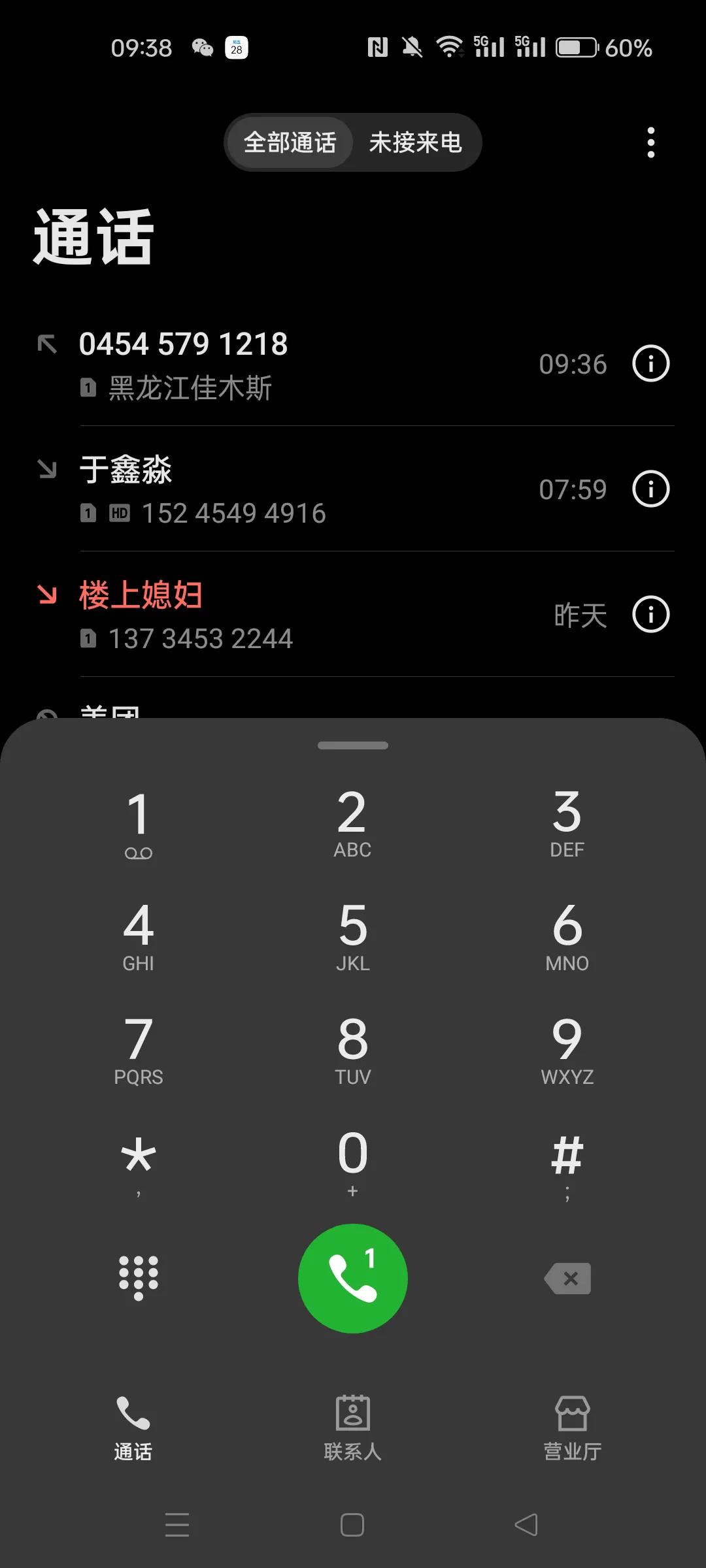 特殊的日子，收到了一个默生的电话，用坐机打来的，我很纳闷，她还叫我杨姐？我问你是