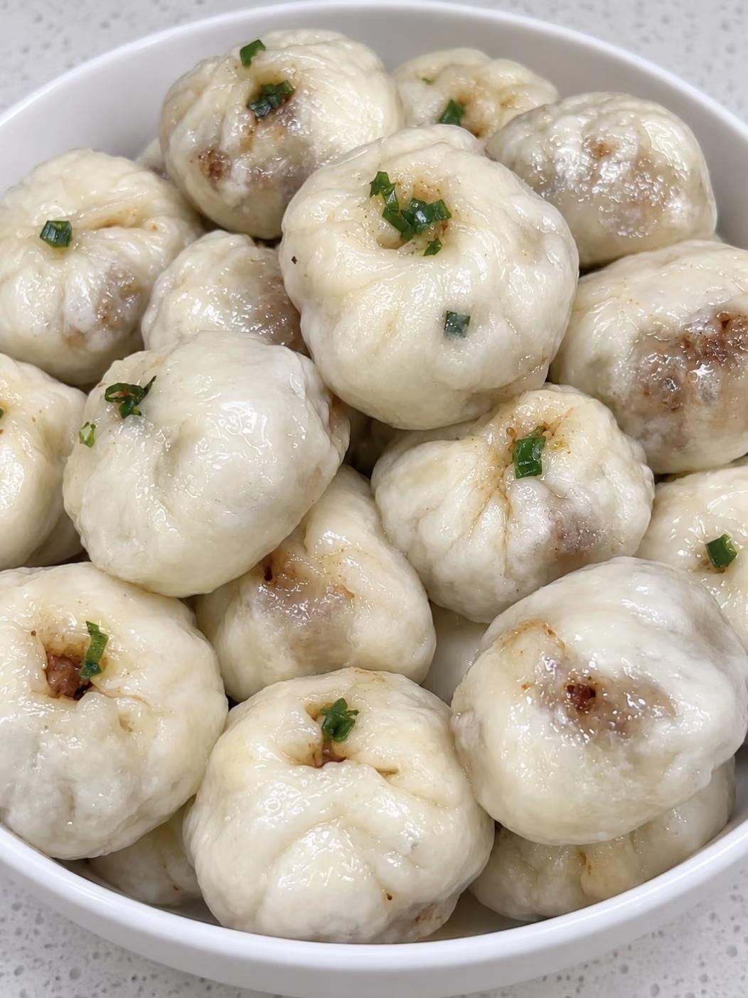 早上吃包子真提神啊