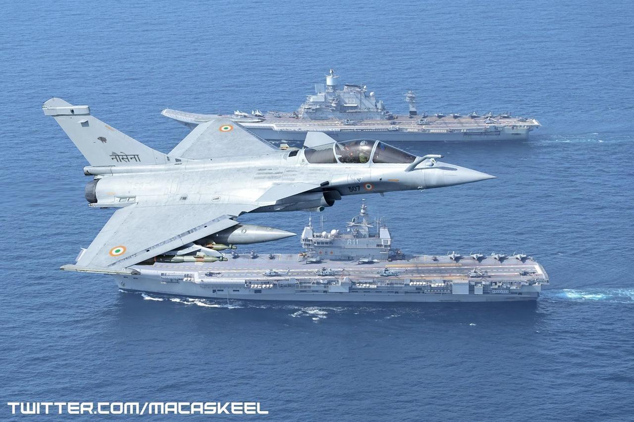 印度海军司令称，印度海军将于2029年接收首批4架阵风-M舰载战斗机。

此前，