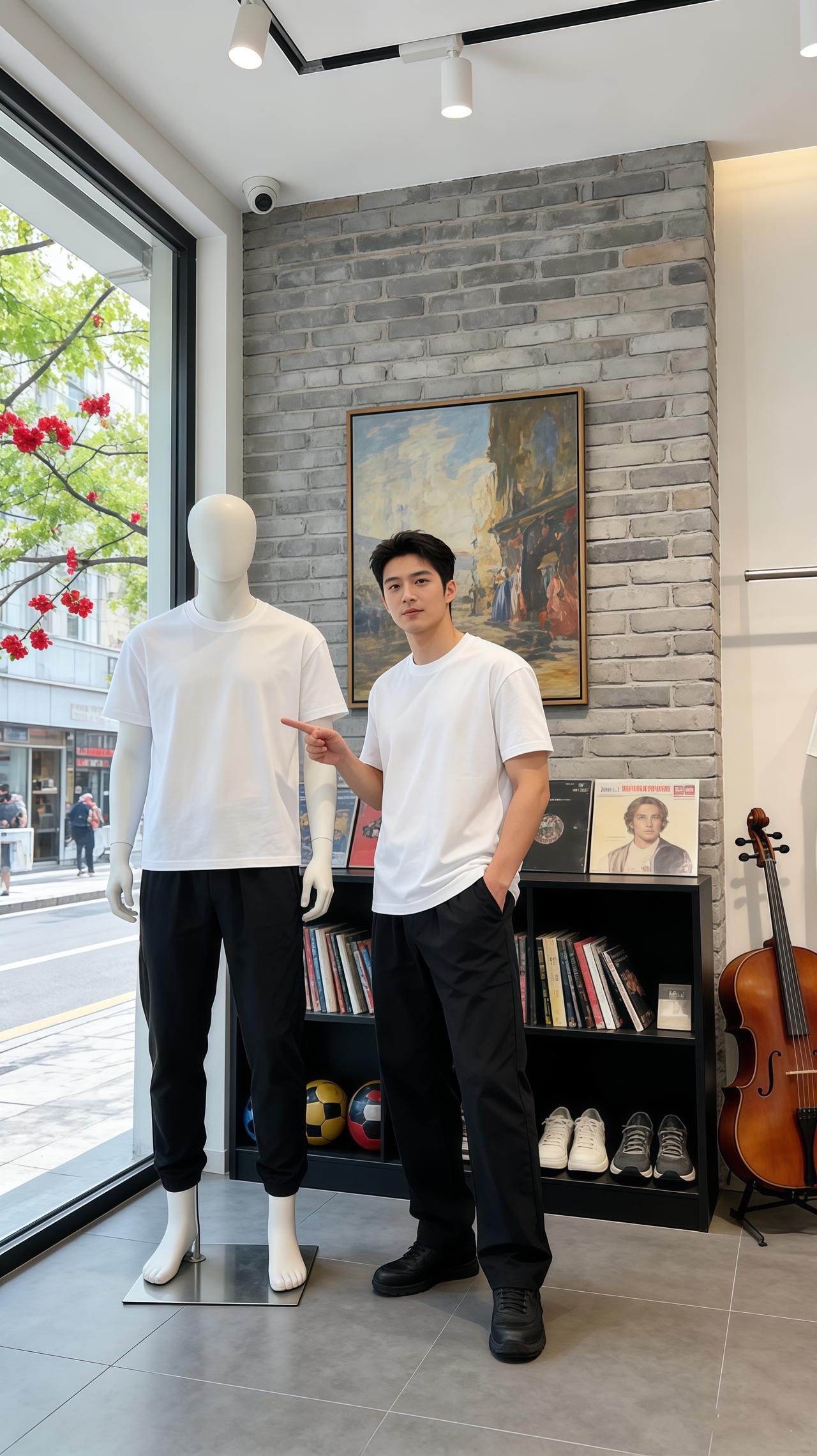 宽松纯棉T恤洋气减龄 谁穿谁好看