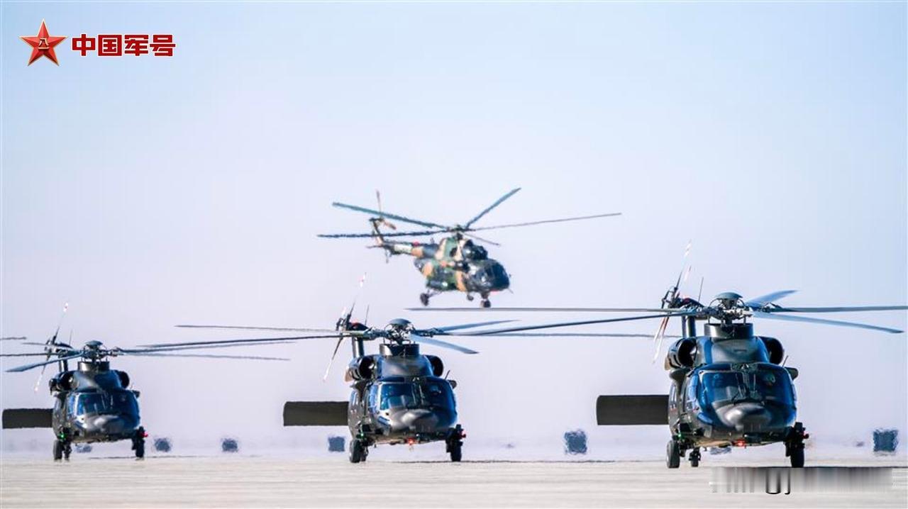数九寒冬，在西部高原，第76集团军陆航旅开展多机型、大场次、全要素直升机跨昼夜飞