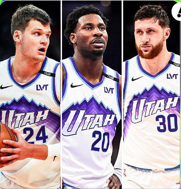 夸张！爵士队的三个中锋：
凯斯勒：肩膀手术，赛季报销
杰克逊：左膝手术，赛季报销