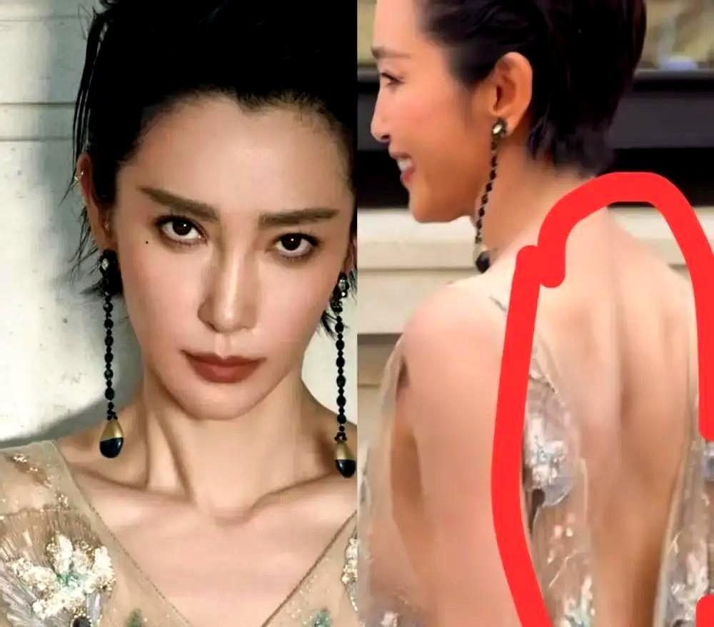53岁的李冰冰一露背，我才明白饿出来的瘦，有多廉价。

阿玛尼秀场生图，那条背沟