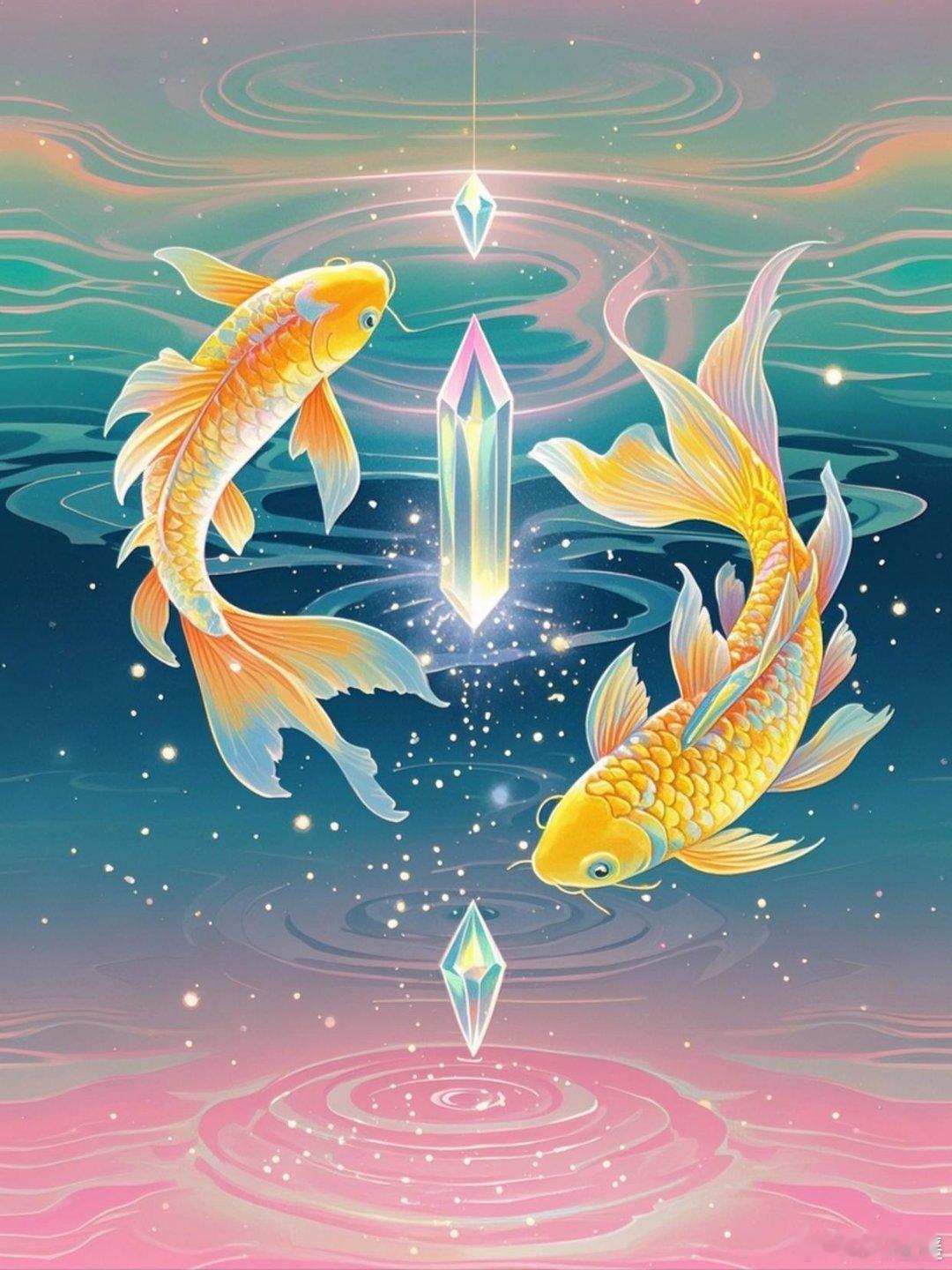 留一句“接好运”转运锦鲤带你避霉运走大运，好运连连锦鲤跃动水中游，好运随行伴长留