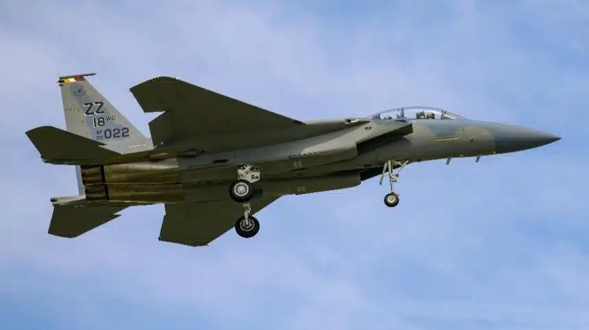 美国空军（USAF）嘉手纳基地F15EX试飞照曝光今日老鹰 2026年8月初，嘉