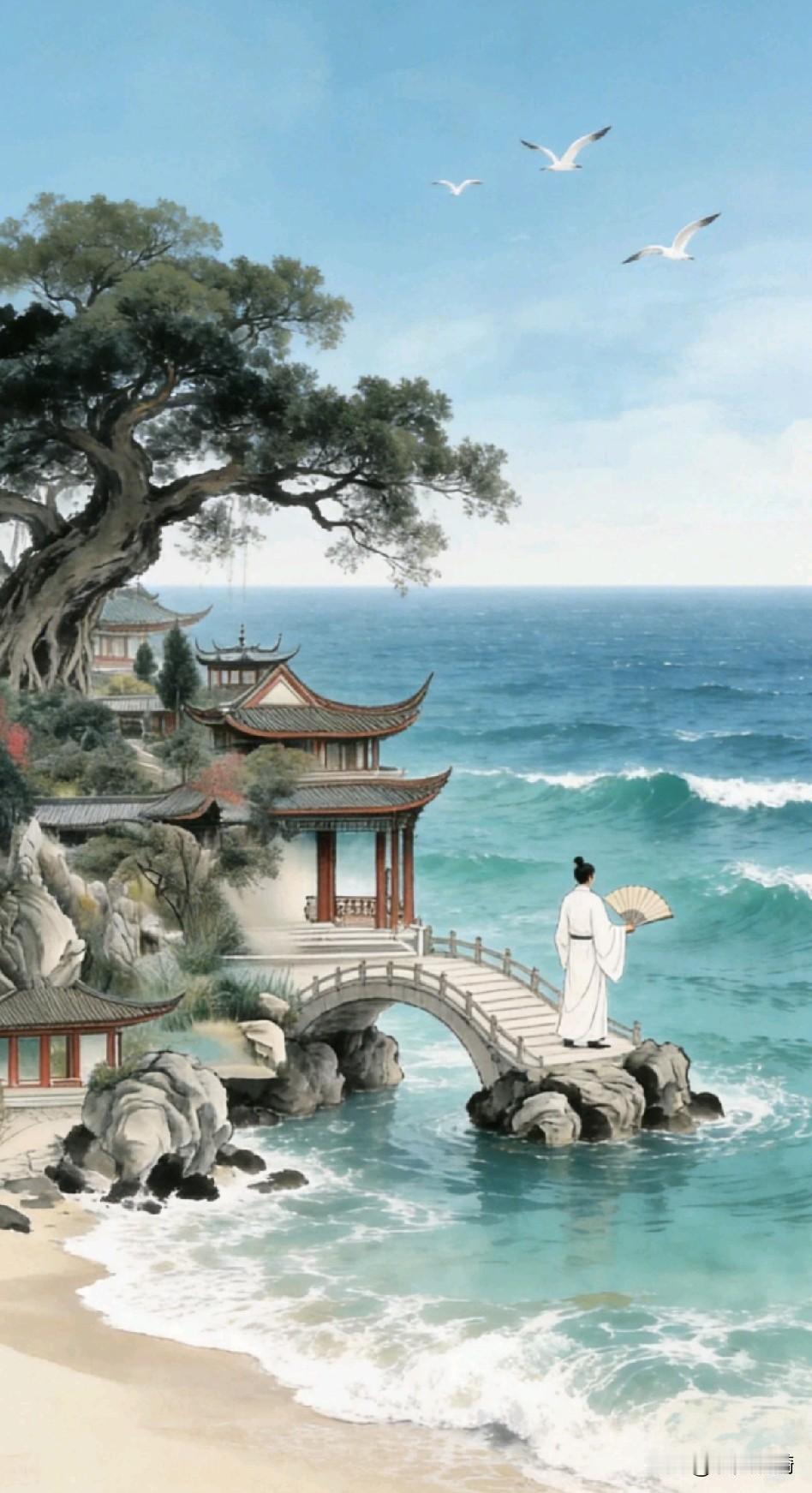 《观心·澄明》

云散月明本无痕，风回海岳自深沉。
事如春梦须宽处，人似秋鸿向远