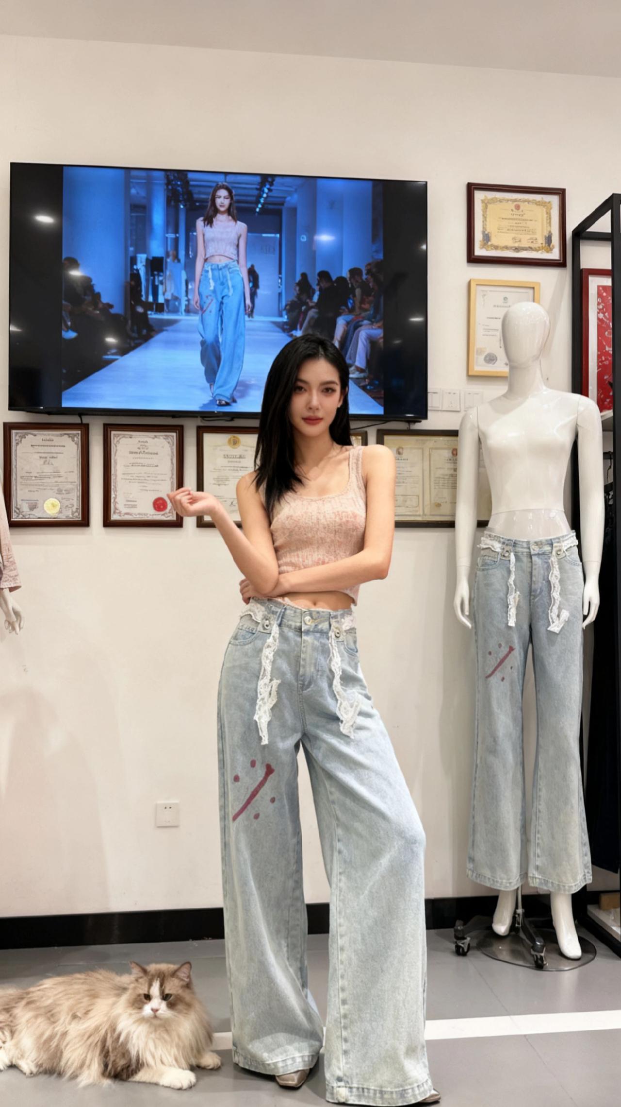 每日分享 穿搭 牛仔裤 显高显瘦显腿长 高级感穿搭