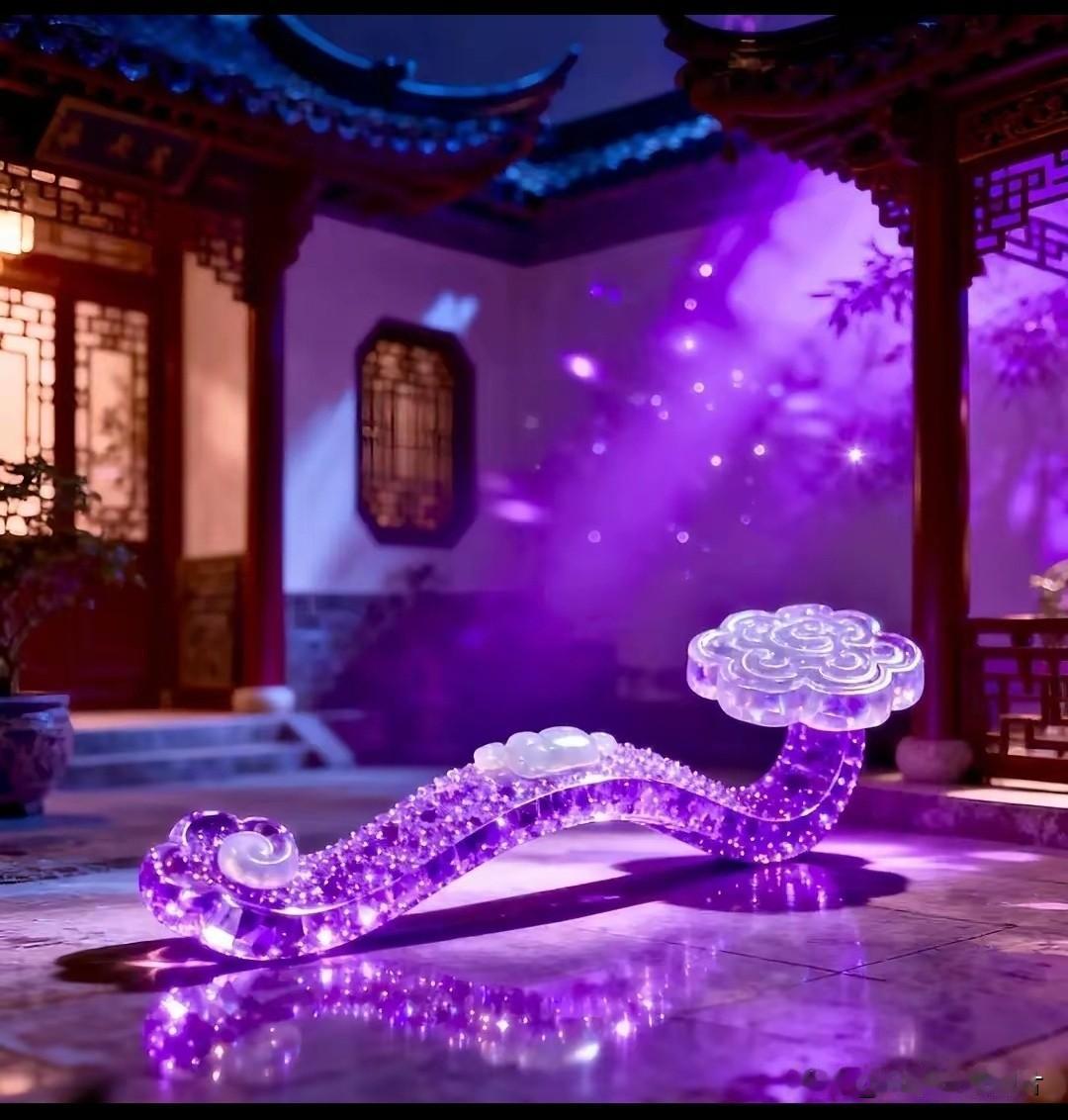 紫气东来，吉祥如意。