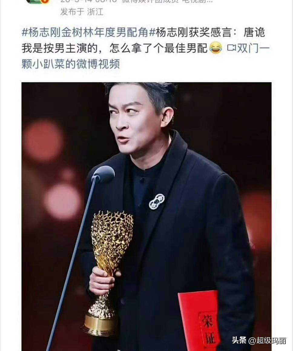 唐诡，苏无名不是男主吗，我记错了[奸笑]
吃🍉乐子：金树林最佳男配杨志刚获奖感
