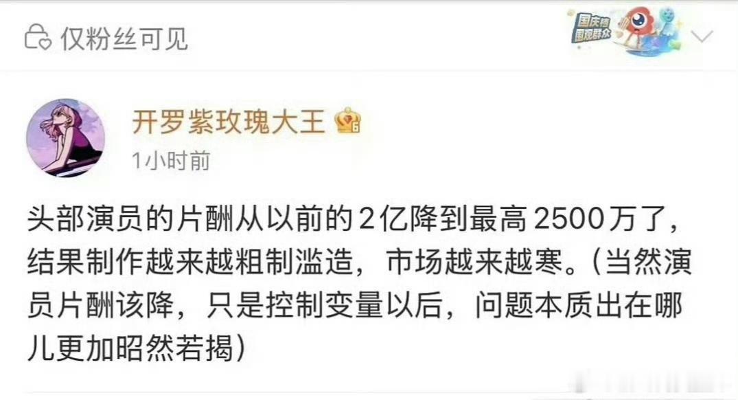 还是那句话，能给得起演员2亿片酬，说明资方觉得有得赚。如果实在嫌高又非要用，那是