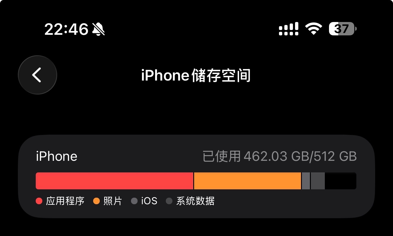 iphone千万不能把内存用完昨天刚清理了一下内存你们手机还剩多少内存？ 手机内