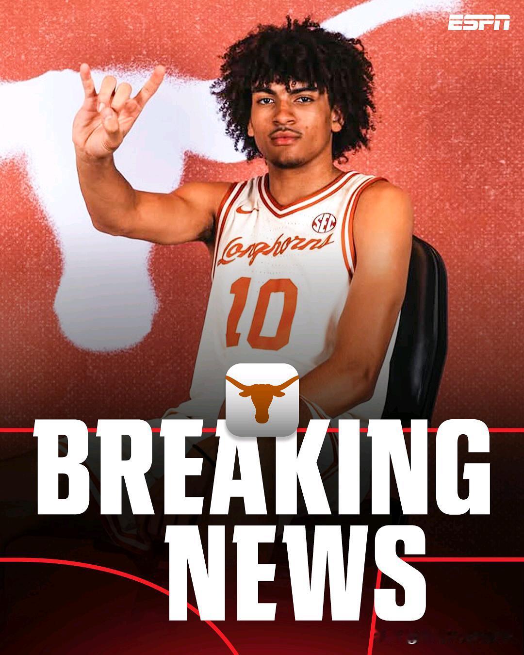 TOP20五星分卫Austin Goosby宣布承诺NCAA男篮 德州大学，哥哥