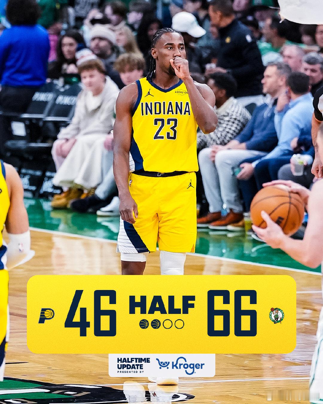 下半场加油啊！indianastyle印第安纳步行者  cr：印第安纳步行者 