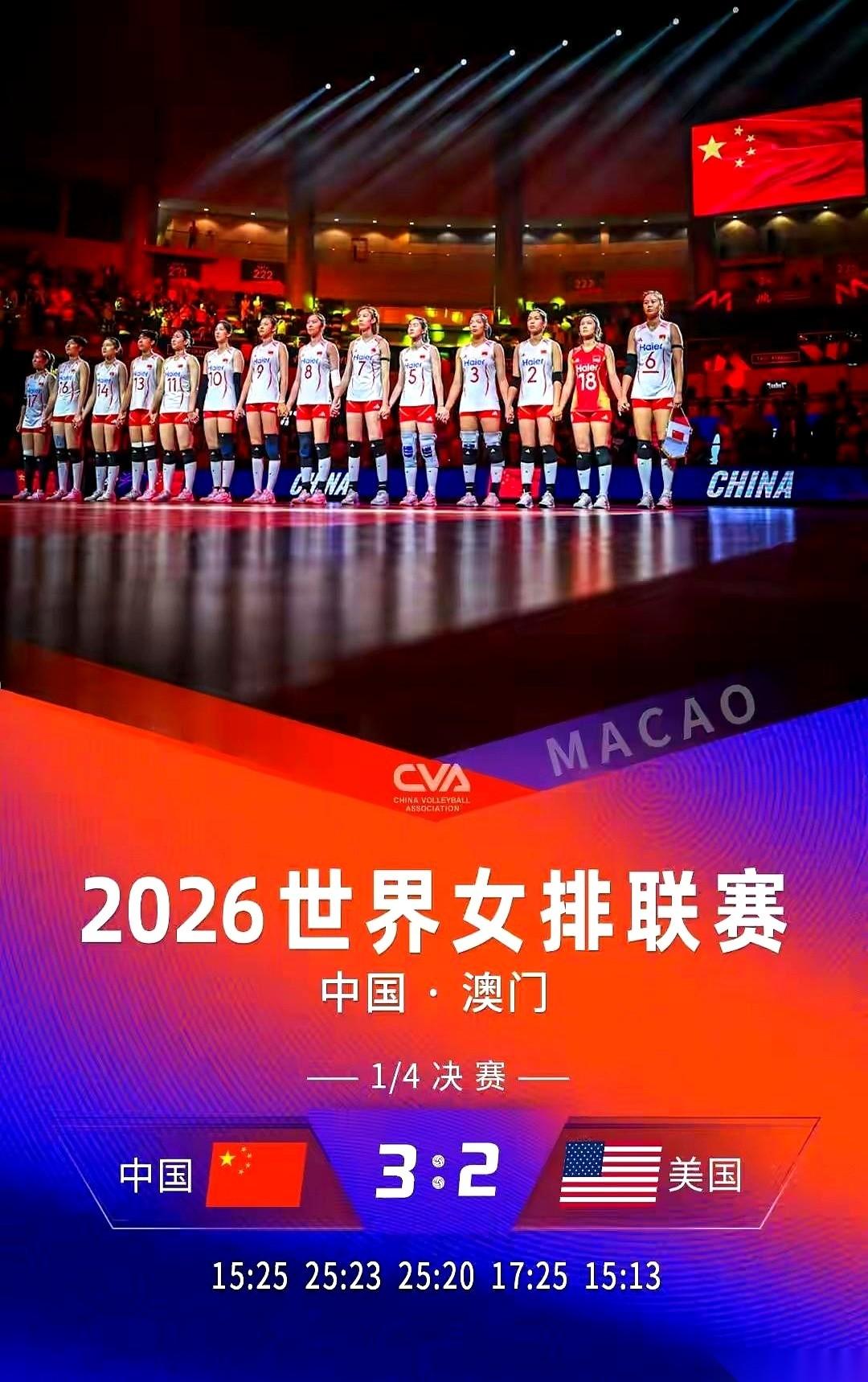 3:2！掀翻美国队！杀进四强！
谁敢信？这真不是在做梦！
“黑八奇迹”这种热血动