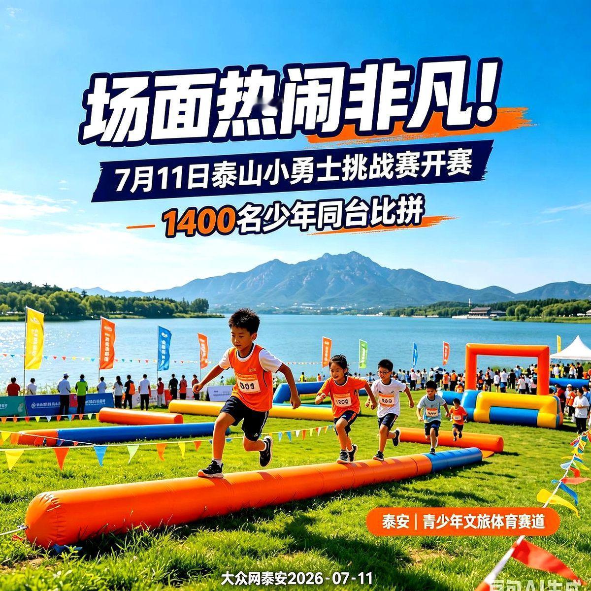 泰安这招真绝了，一个周末，1400多个娃涌进天平湖。

家长们从全省12个地市赶