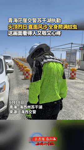 茫崖苏干湖交警执勤
满身蚊虫坚守一线
揭秘蚊虫泛滥真实缘由

刷到青海茫崖苏干湖