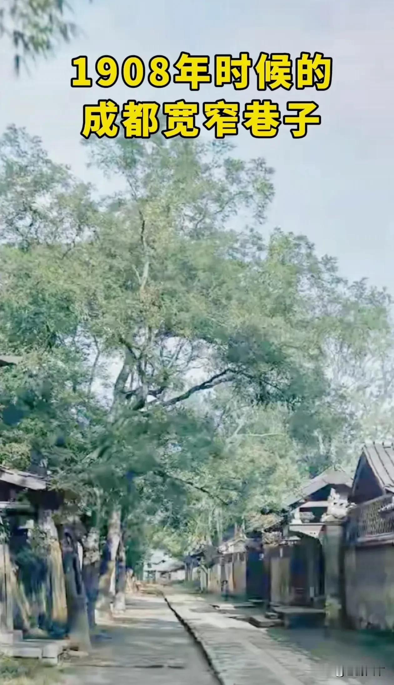 1908 年的宽窄巷