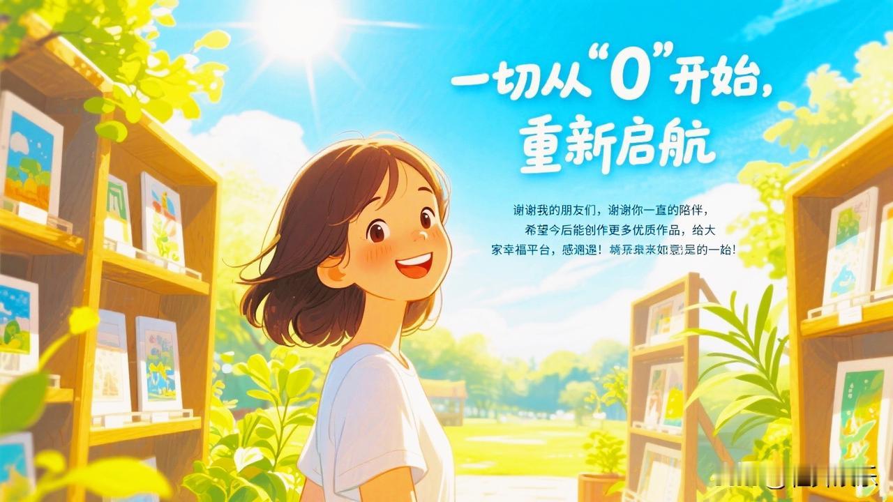 一切从“ 0”开始，
清空了所有作品，
重新启航。

谢谢我的条友们，
谢谢你一