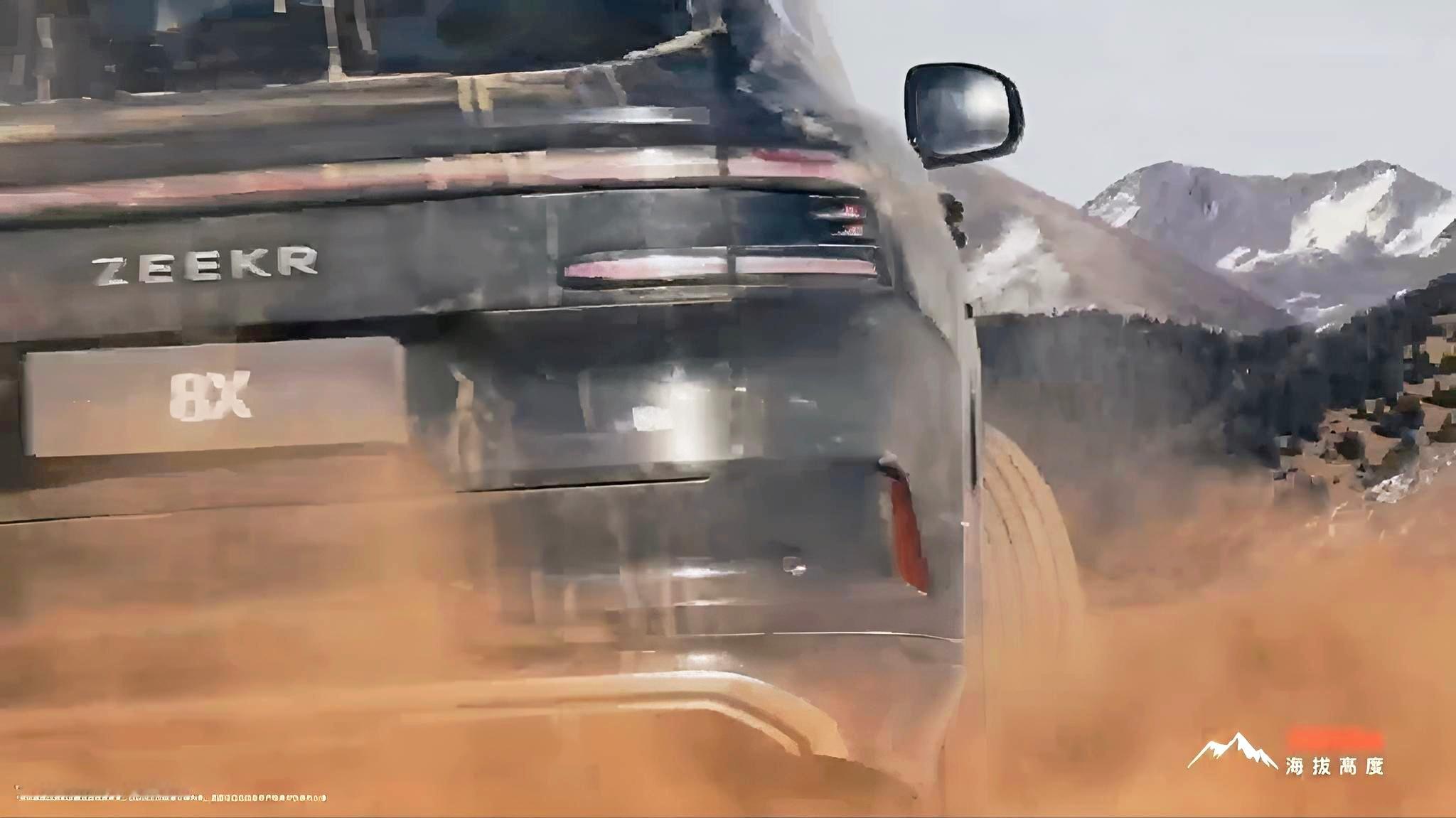 不知道大家发现没有，这次极氪8X 的设计不止于外观设计，同时还兼具了高性能与全地