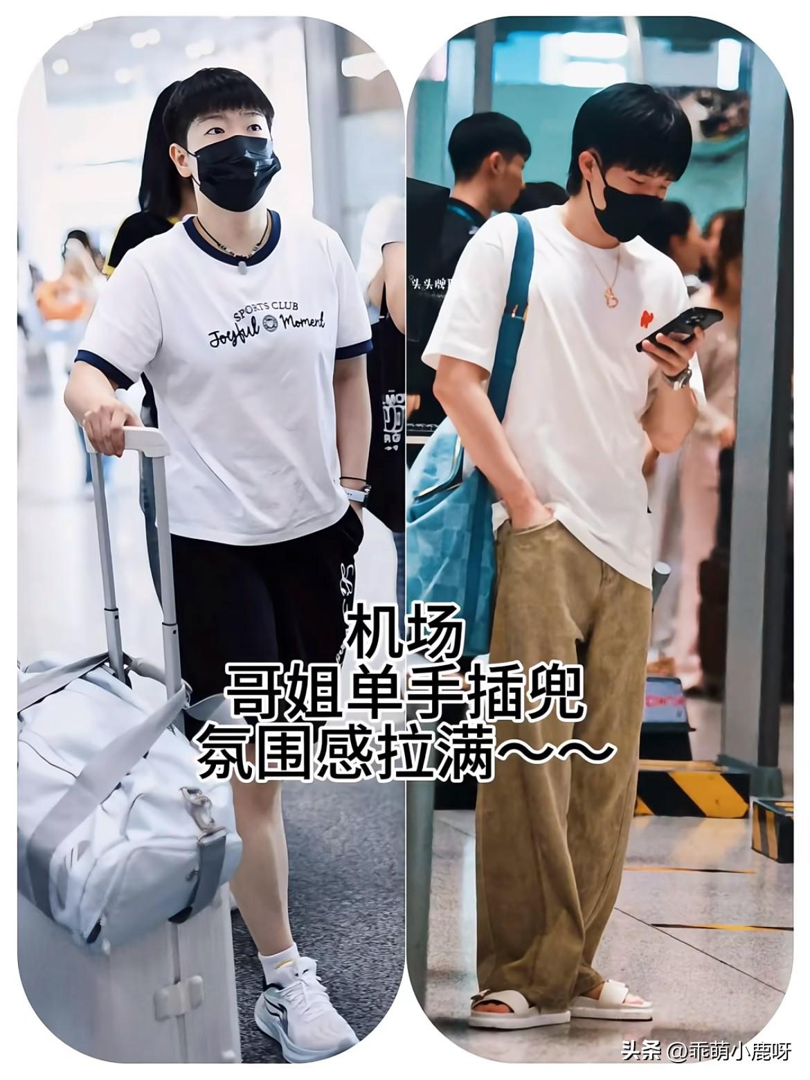 7.2莎莎大头机场出发
单手插兜 氛围感拉满
把我莎姐拍成一米八
孙颖莎街拍 莎