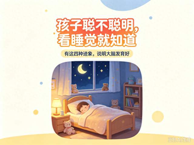 孩子聪不聪明，看睡觉就知道有这4种睡眠迹象说明大脑发育超优秀