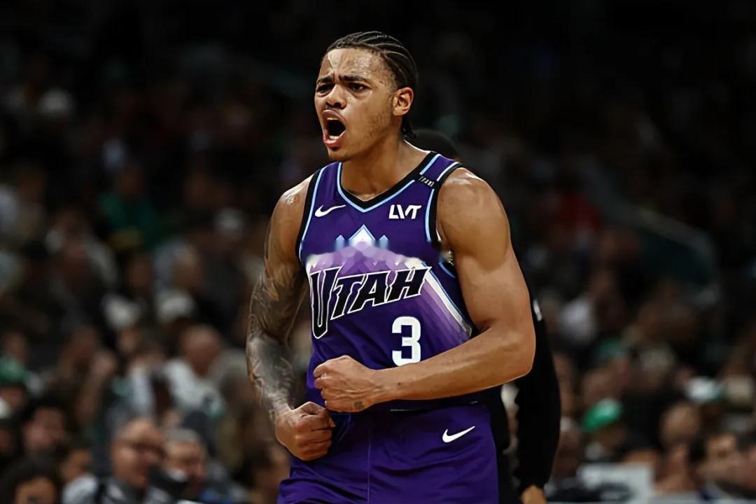 犹他爵士后卫基扬特-乔治（Keyonte George）在第三个赛季迎来大幅进步