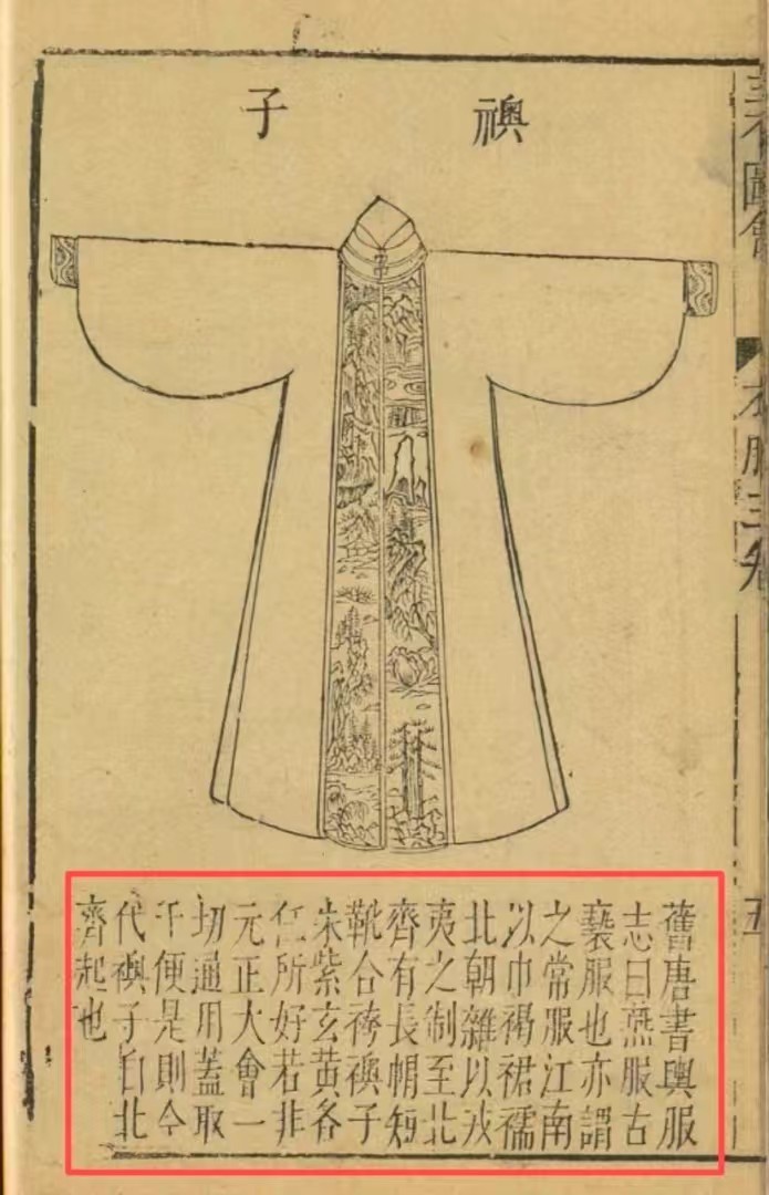 《三才图会》里只有一张图提到立领对襟 