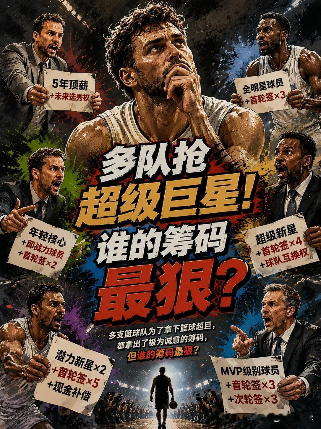 字母哥看来可能真的会换东家了！这么多球队寻求交换，并且拿这么高的筹码，说明字母哥