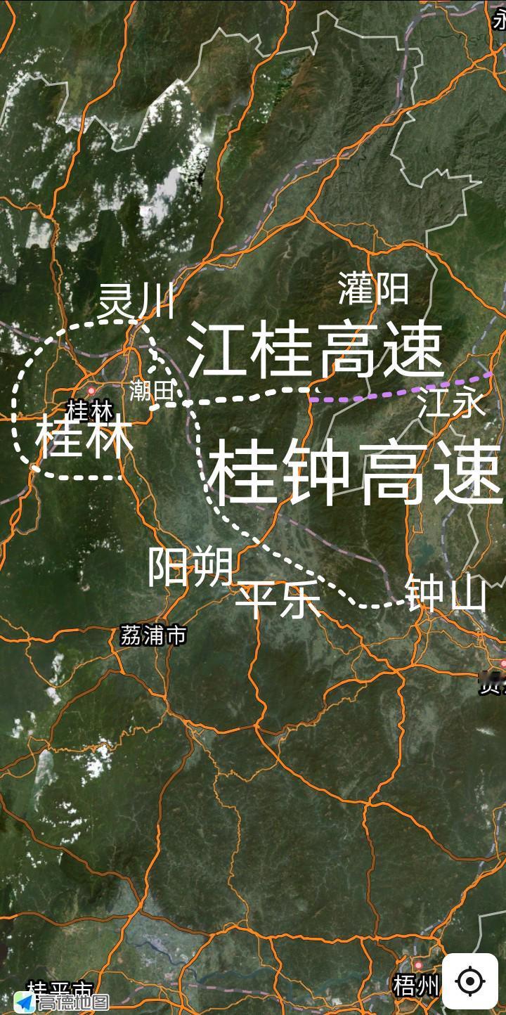 飞速发展，桂林灵川县应该是广西在建高速最多的县城(3条)，第一为全长约124公里