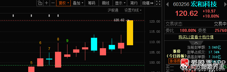 宏和科技603256📈有朋友关注到吗？ 