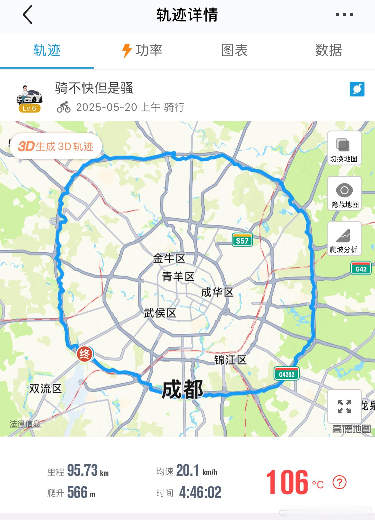 小小绕城绿道，轻松拿捏我了！太多太多桥了，不停的上坡下坡，我快被拉爆了！用时比较