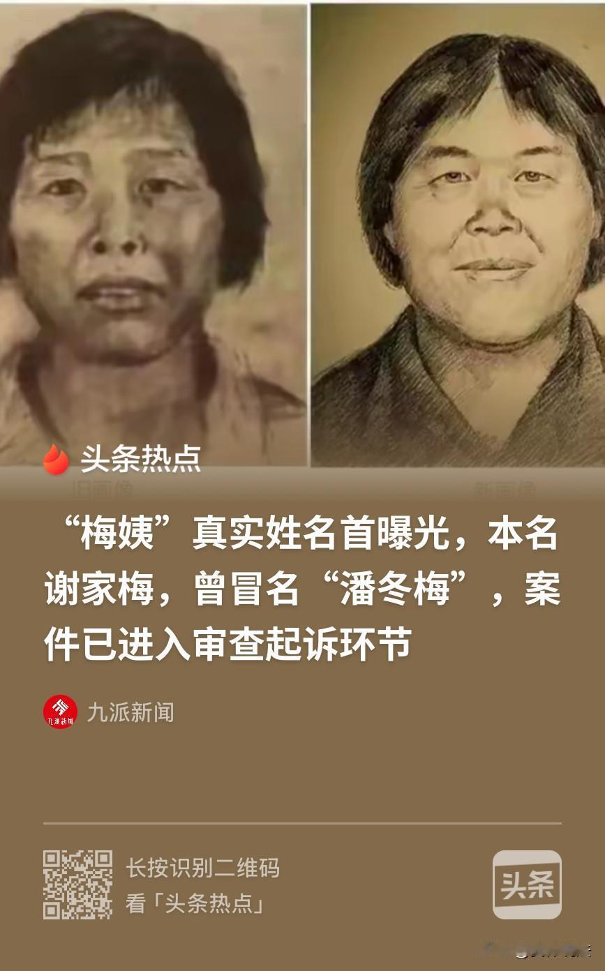 20多年前，曾拐卖9名儿童、亲手碾碎9个家庭的梅姨，真实姓名曝光，叫谢家梅！而据