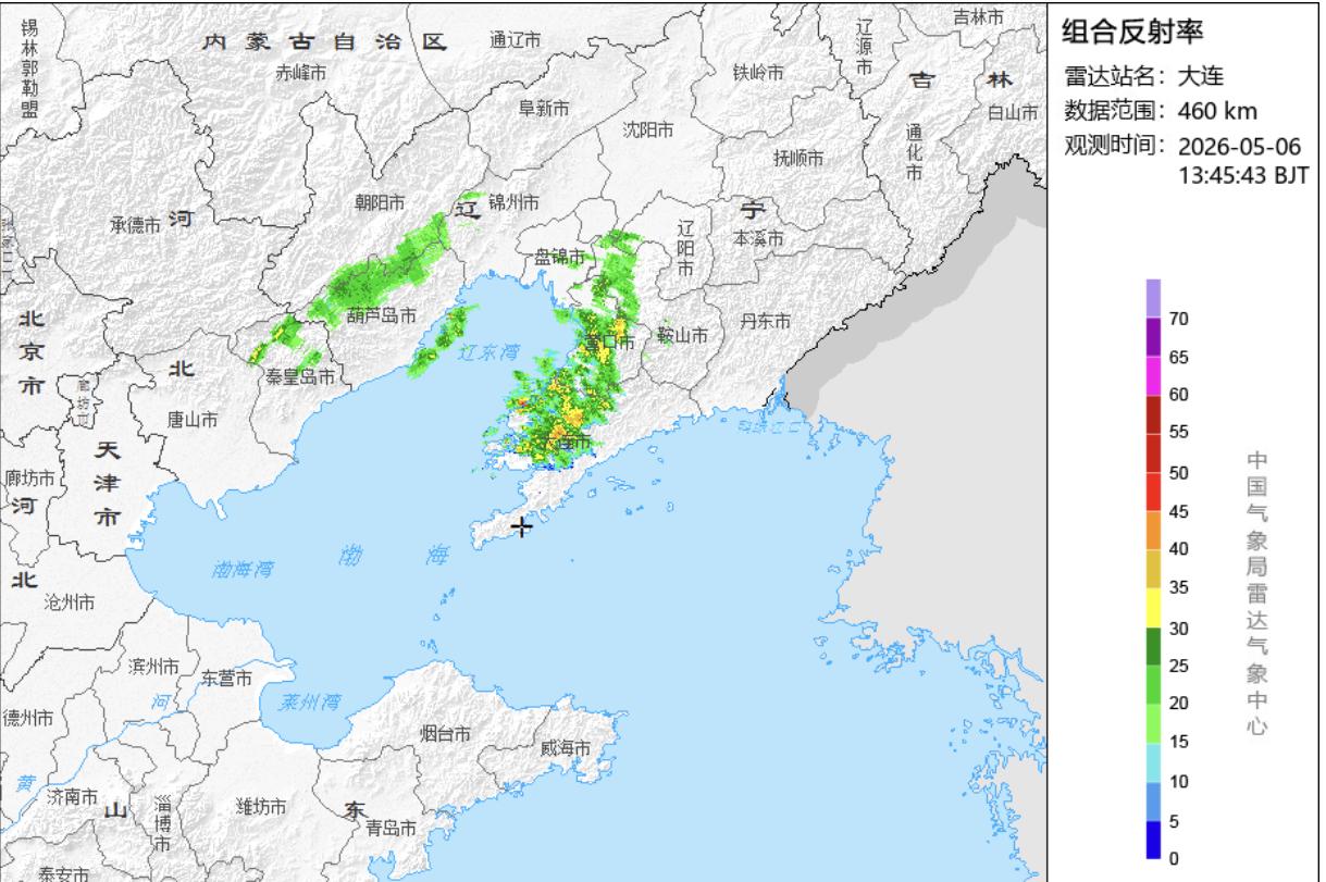 下午14：00市区天气少云，气温21.9度，相对湿度49%，吹偏南风，目前大连地