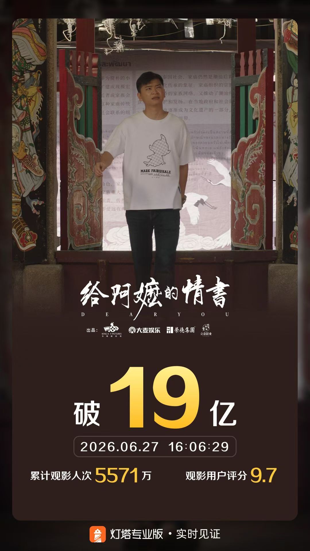 给阿嬷的情书 票房破19亿 