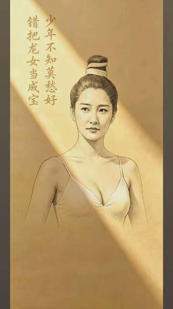 李莫愁的长相是女神级的，但是在神雕侠侣里面却是心狠手辣的女魔头，这样的角色塑造让
