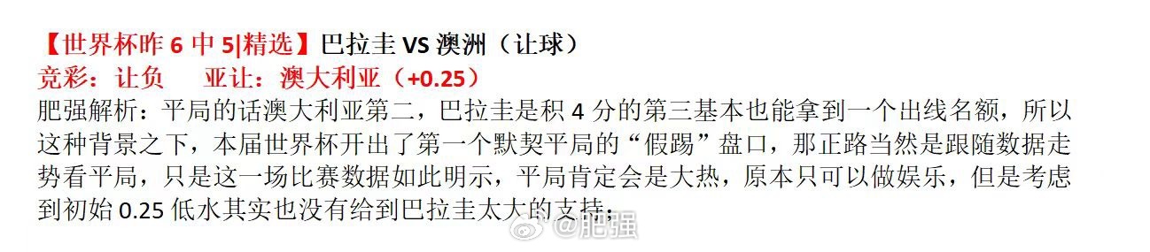 世界杯 【世界杯战报：巴拉圭0比0澳大利亚 】小组赛D组第3轮，巴拉圭vs澳大利