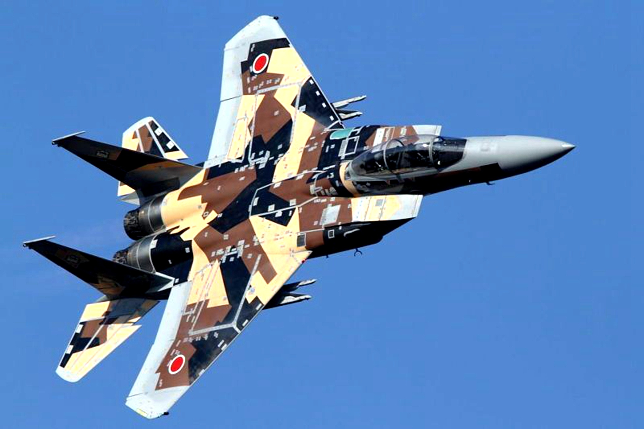 分享圖片：美國麥克唐納.道格拉斯/日本三菱重工F-15DJ“鷹”戰鬥教練機 